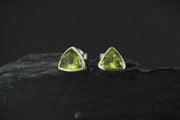 Peridot Sterling Silver Stud Earrings
