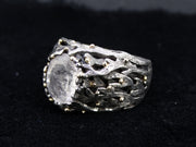Ornate Orrock 'Diamond' Scottish Gold and Sterling Silver Ring