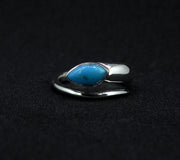 Turquoise Sterling Silver Snake Ring