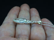 Edinburgh Sea Glass Sterling Silver Celtic Pendant