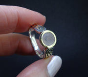 'Aingil' Scottish Chalcedony Scottish Gold & Sterling Silver Ring