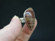 Arthur's Seat Jasper Hammered Sterling Silver Ring