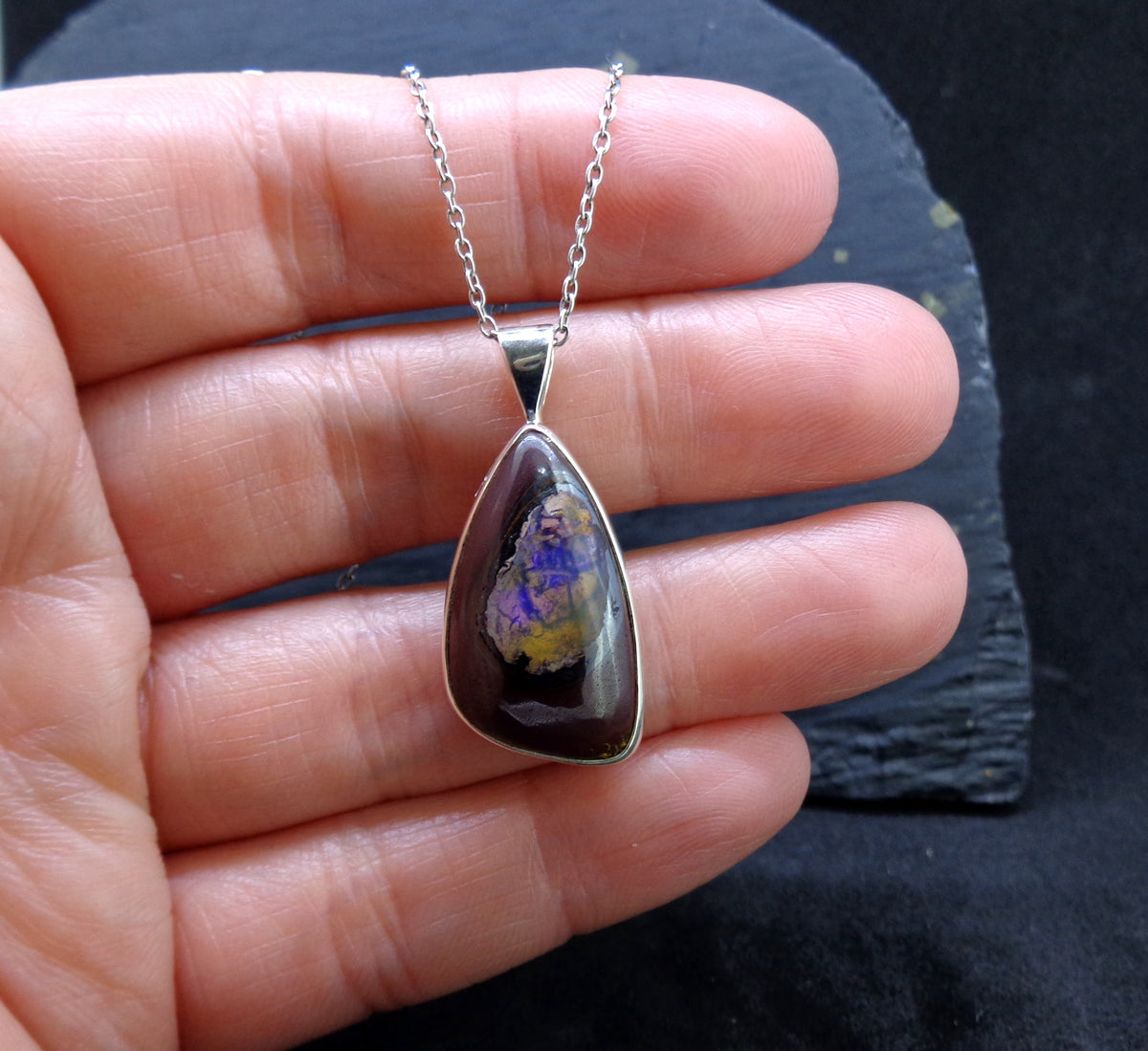 Yowah Opal Sterling Silver Pendant