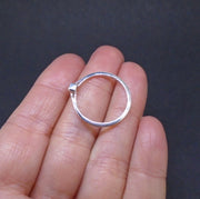 Pink Sapphire Sterling Silver Ring