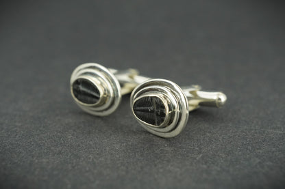 Trilobite Sterling Silver Cufflinks 8x6mm