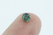 Round Light Blue/Teal Green Rare Scottish Sapphire Gemstone