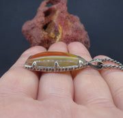 Botswana Agate Sterling Silver Pendant