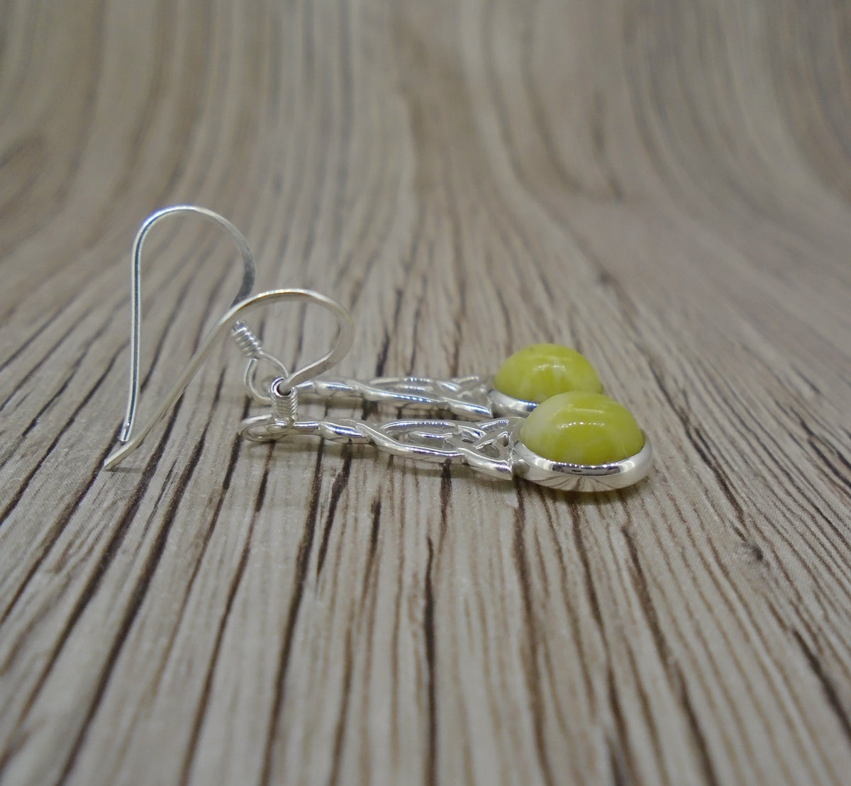 Highland Marble  Sterling Silver Celtic Earrings