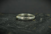 Scottish Sapphire with Sterling Silver Hand Carved Celtic Ring