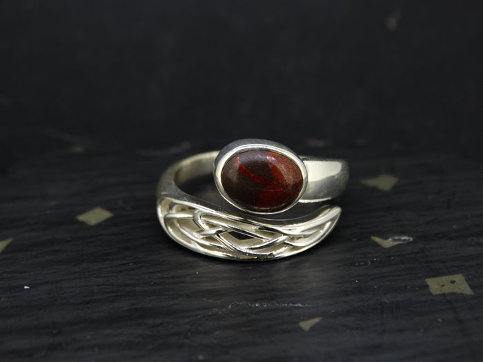 Arthur's Seat Jasper Sterling Silver Wrap Ring