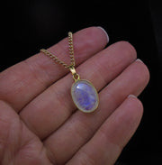 Moonstone Gold Plated Sterling Silver Pendant