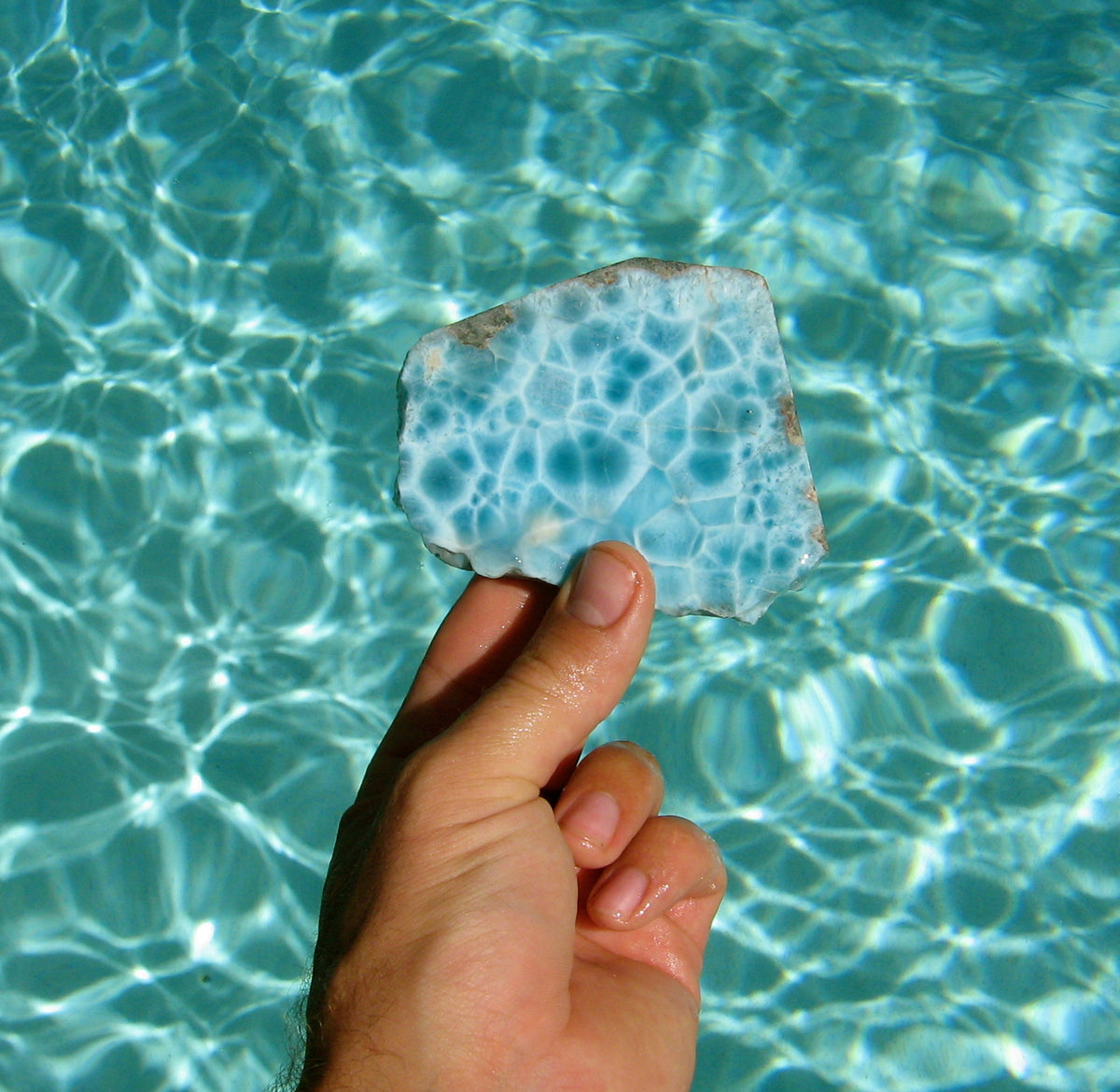 'Siren Song' Larimar Sterling Silver Statement Ring