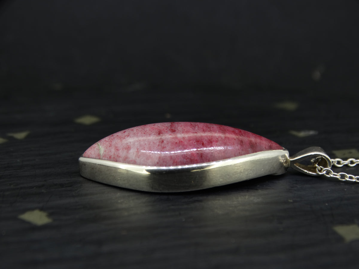 Thulite Sterling Silver Pendant