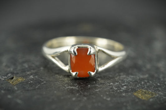 Scottish Carnelian Sterling Silver Ring