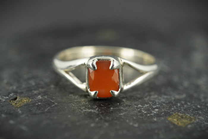 Scottish Carnelian Sterling Silver Ring