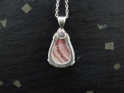 Rhodochrosite Sterling Silver Drop Pendant