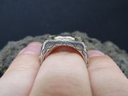 Scottish Ardownie Amethyst with Scottish Gold and Sterling Silver Ring