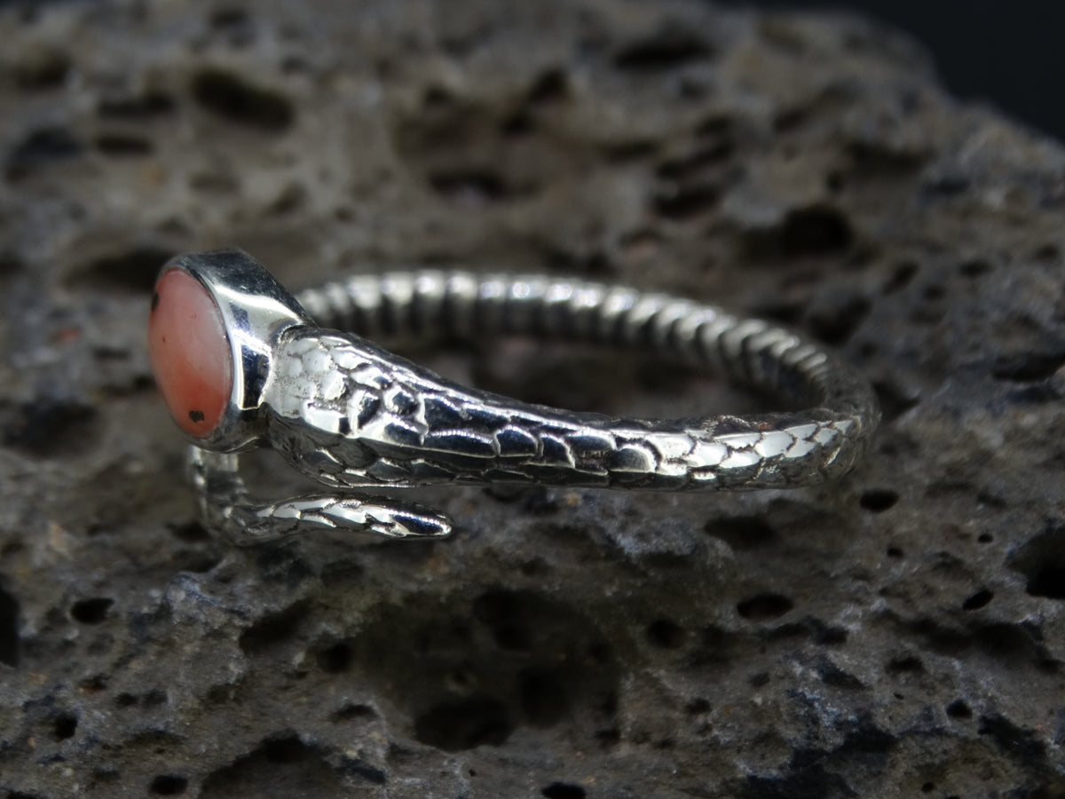 Scottish Isla Rose Sterling Silver Serpent Ring
