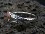 Scottish Isla Rose Sterling Silver Serpent Ring