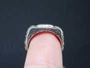 Scottish Ardownie Amethyst with Scottish Gold and Sterling Silver Ring