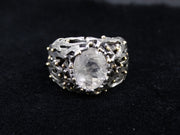 Ornate Orrock 'Diamond' Scottish Gold and Sterling Silver Ring