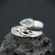 Scottish Chalcedony Sterling Silver Fancy Ring
