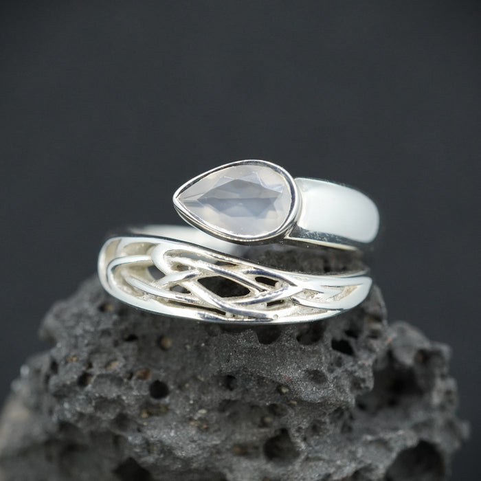 Scottish Chalcedony Sterling Silver Fancy Ring