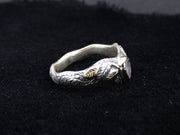 Scottish Chalcedony Scottish Gold and Sterling Silver Ring