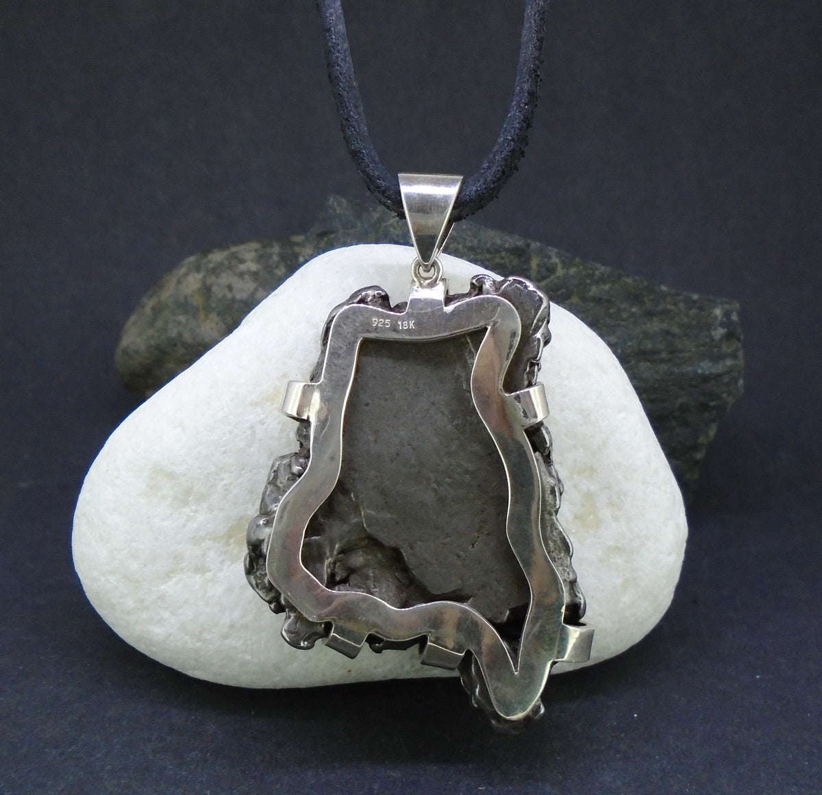 Monster Meteorite Sterling Silver Pendant
