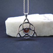 Lewisian Triquetra Sterling Silver Pendant
