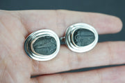 Trilobite Sterling Silver Cufflinks 12x10mm
