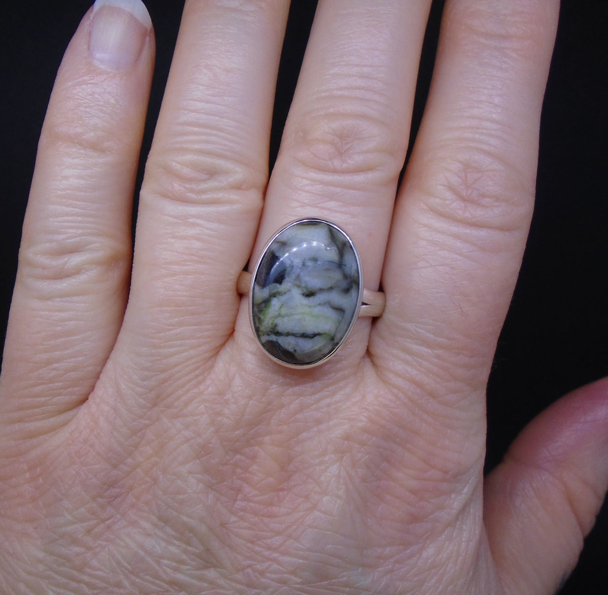 Skye Marble Sterling Silver Ring