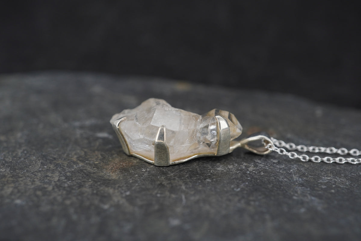 Herkimer Diamond Sterling Silver Pendant