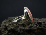 Rhodochrosite Sterling Silver Fancy Cut Ring