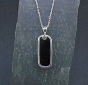 Whitby Jet Sterling Silver Pendant