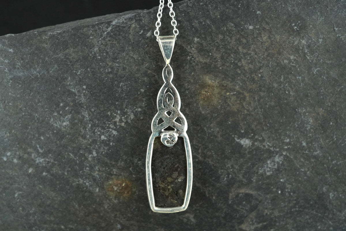 Edinburgh Cobblestone Sterling Silver Celtic Pendant