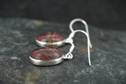 Arthur's Seat Jasper Sterling Silver Drop Earrings