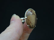 Arthur's Seat Jasper Sterling Silver Oval Ring