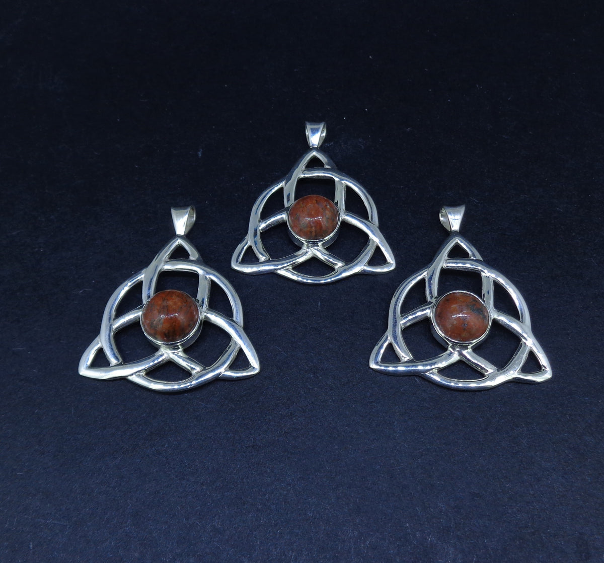 Lewisian Triquetra Sterling Silver Pendant