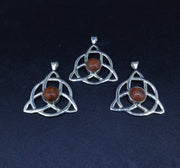 Lewisian Triquetra Sterling Silver Pendant