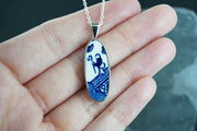 Old Willow Man Holding Staff Sterling Silver Pendant