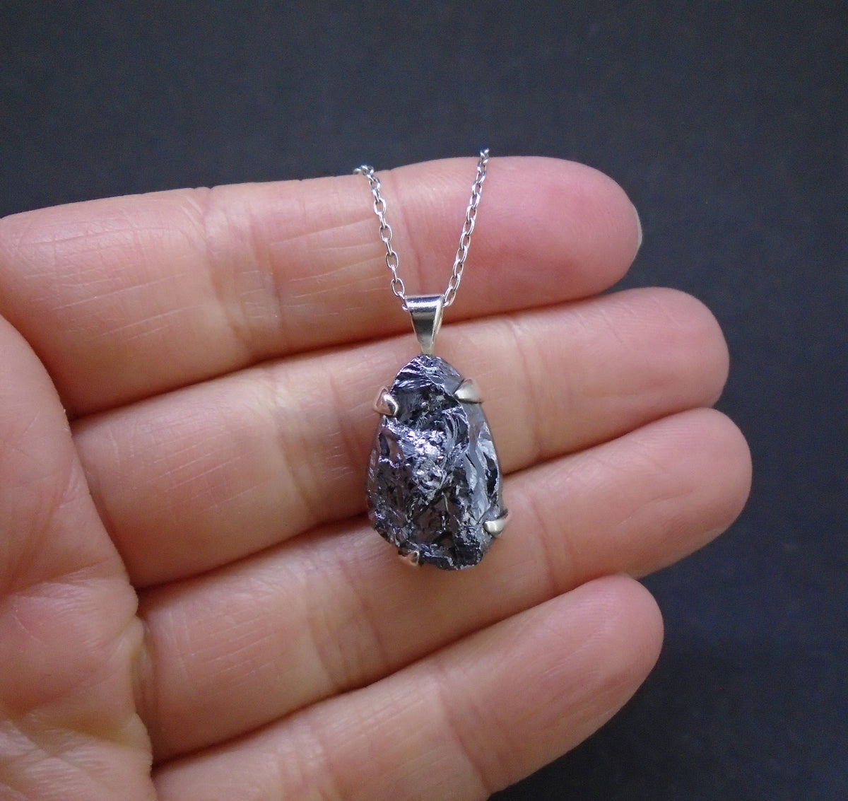 Silicon Sterling Silver Pendant