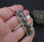 'Totem' Cubic Pyrite Sterling Silver Pendant