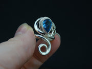 Blue Topaz Sterling Silver Ring