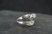 Scottish Ardownie Agate Sterling Silver Tail Ring