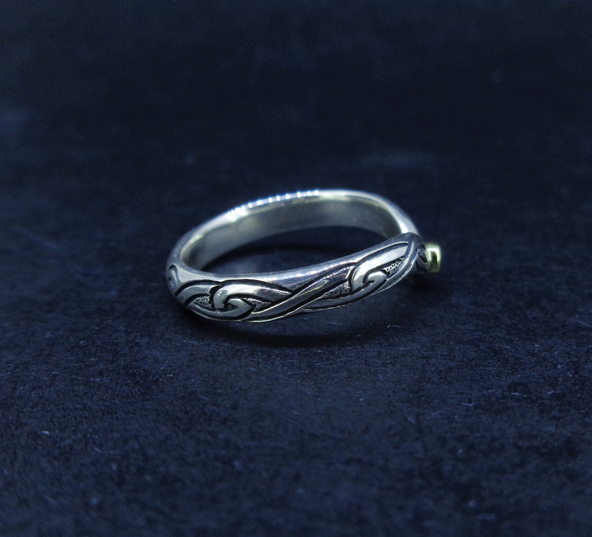 Elie Ruby & 14ct Scottish Gold Sterling Silver Ring