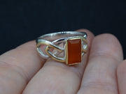 Scottish Ethibeaton Carnelian Scottish Gold and Silver Ring