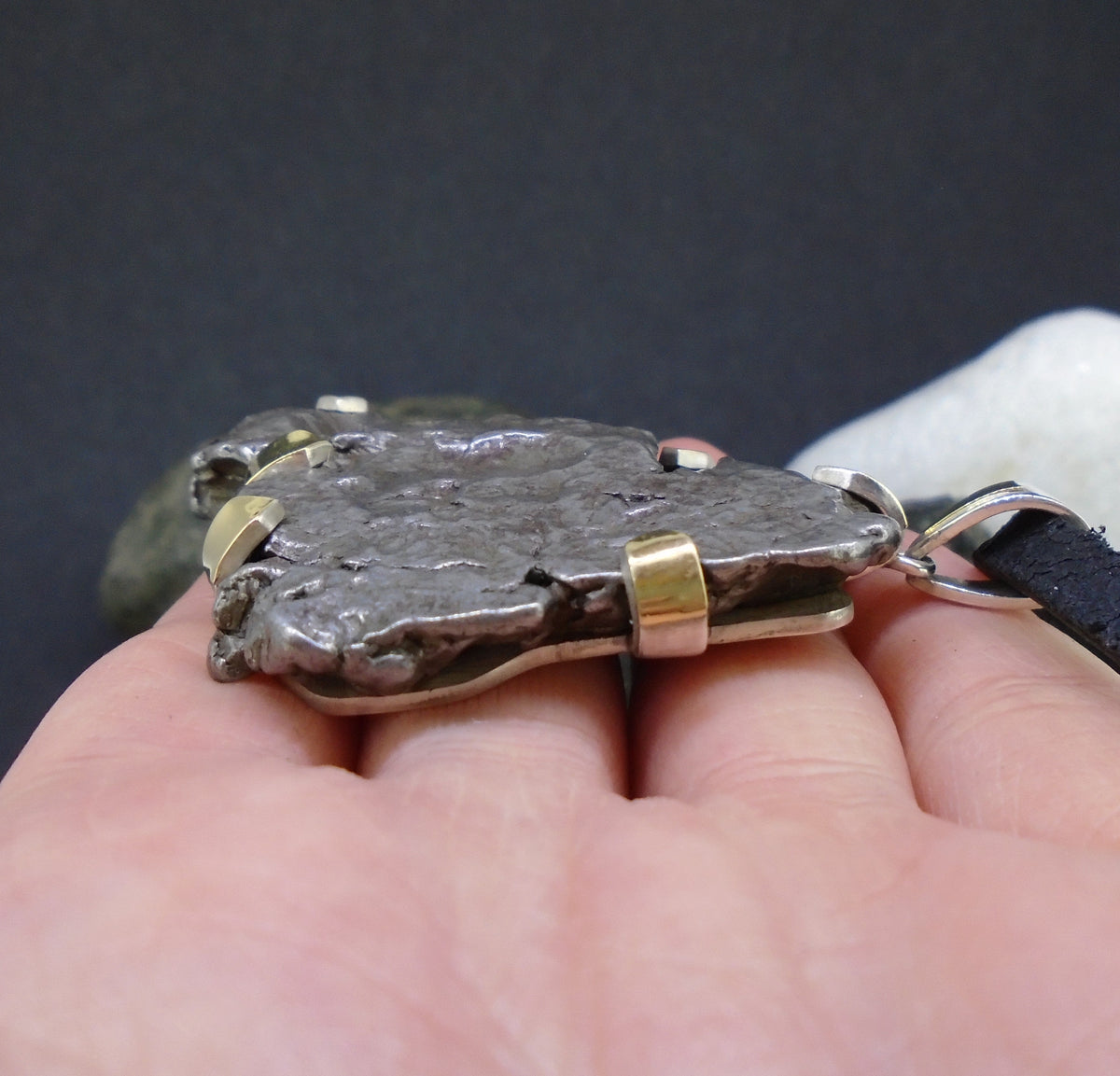 Monster Meteorite Sterling Silver Pendant