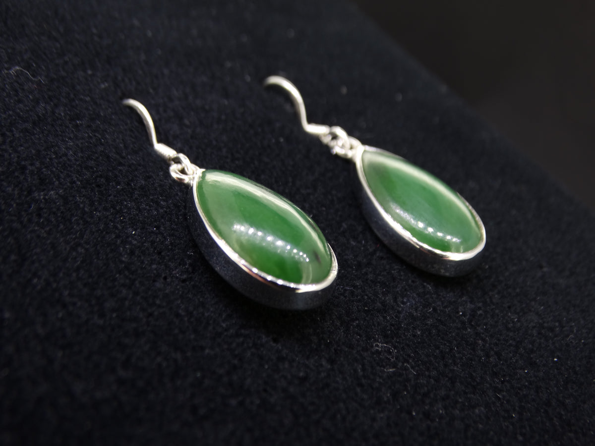 Canadian Jade Sterling Silver Earrings