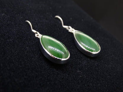 Canadian Jade Sterling Silver Earrings